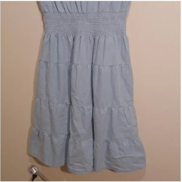 J.Lee blue embroidery A-Line Maxi Dress - Picture 7 of 8